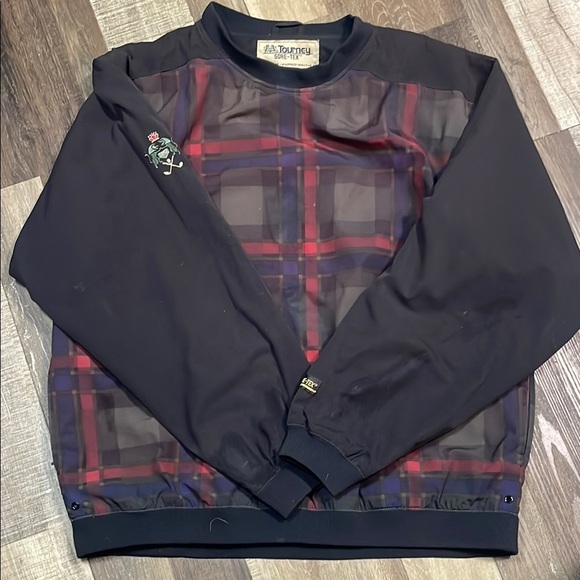 Tourney Gore -Tex mens  Black and Red Plaid Jacket - Picture 1 of 8